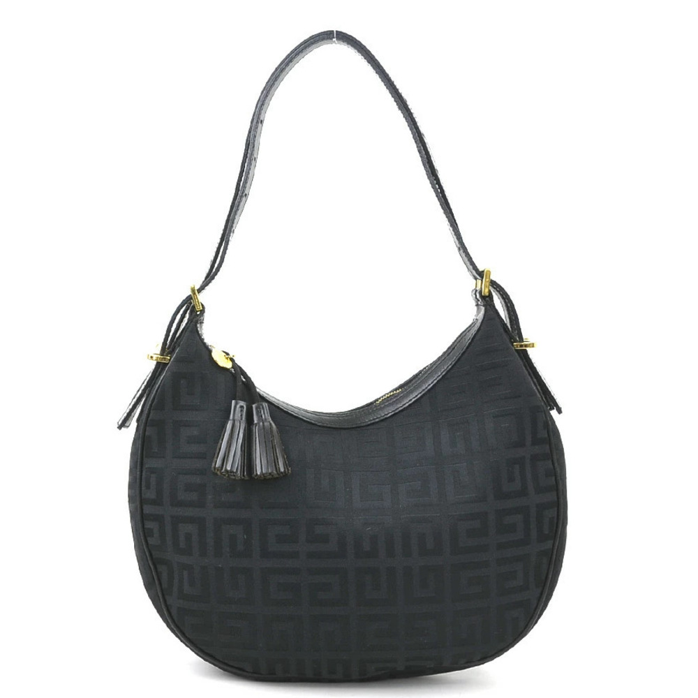 Givenchy Monogram Hobo bag black canvas leather